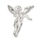 Sterling Silver Guardian Angel Pendant Charm Jewelry 32mm x 24mm